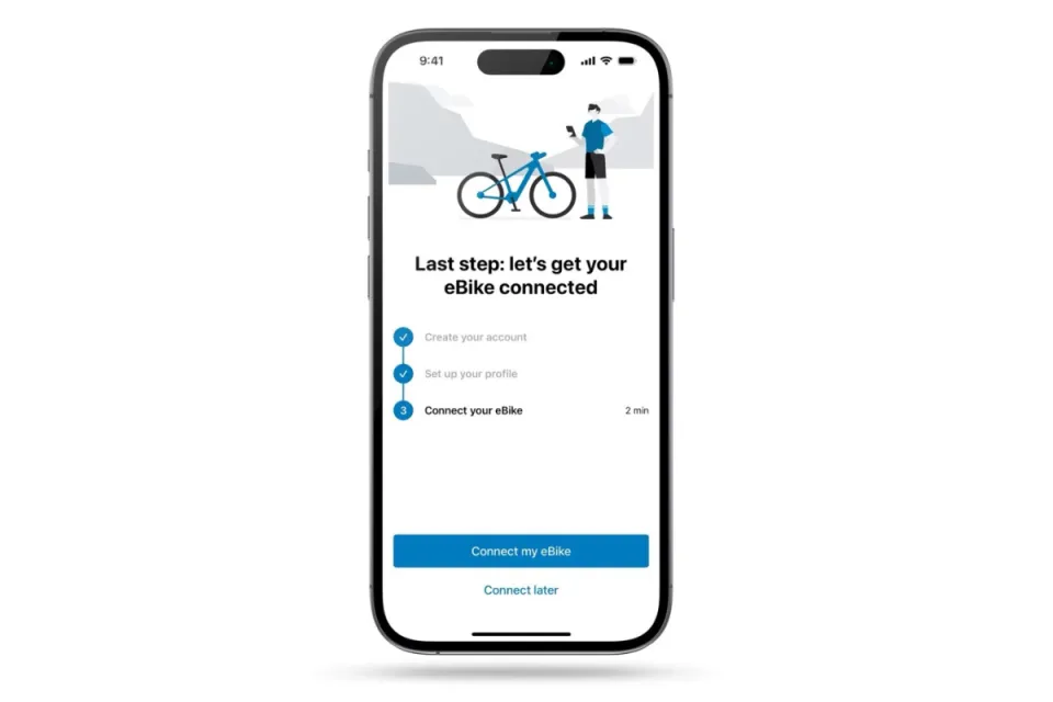 Bosch eBike Flow app welcome screen