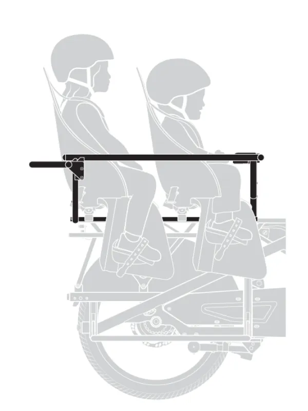 2 child seats in tern clubhouse gen 4 passenger rails