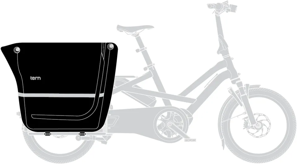 storm box gen 2 waterproof cargo carrier for tern electric bikes