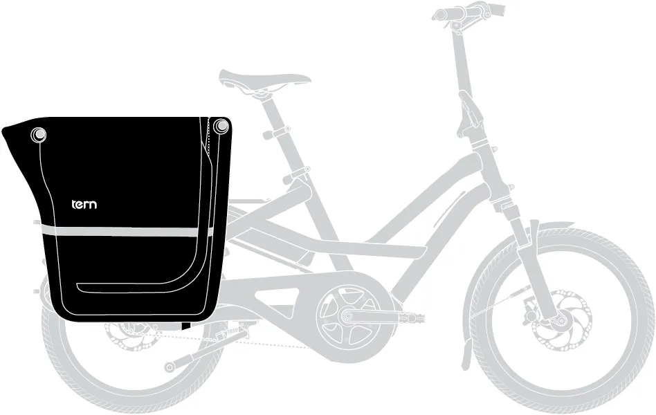 tern storm box mini gen 2 waterproof bike bucket for cargo