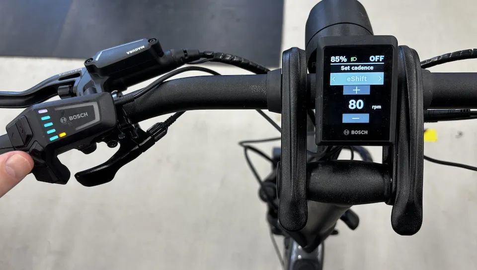 Adjusting the cadence on Rohloff eShift on the Tern GSD