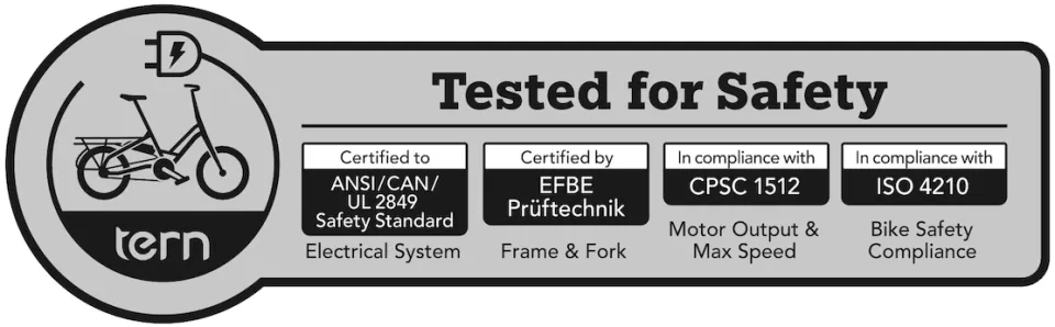 Tern Safety Sticker
